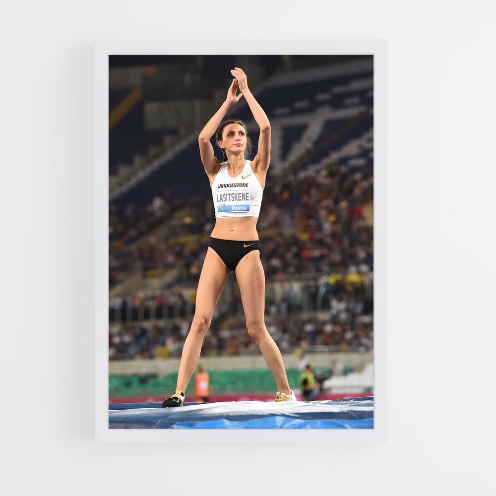Poster Équilibre Azur – affiche Athlétisme (vue 3)